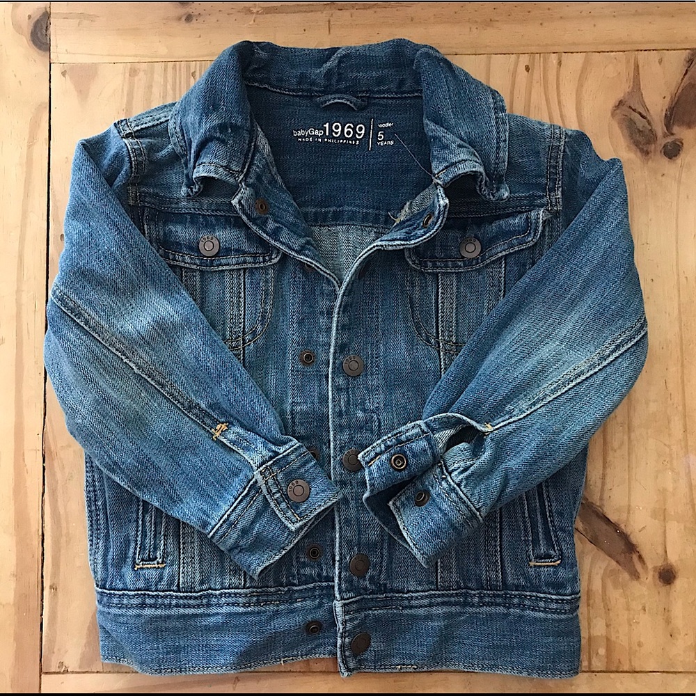 Girls GAP Denim Jean Jacket Toddler sz 5